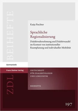 Abbildung von Fiechter | Sprachliche Regionalisierung | 1. Auflage | 2025 | beck-shop.de