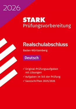 Abbildung von Engel / Schnurrer | STARK Deutsch - Realschulabschluss 2026 BW - Prüfungsvorbereitung | 40. Auflage | 2025 | beck-shop.de