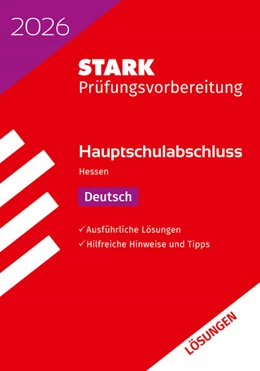 Abbildung von STARK Lösungen zu Deutsch - Hauptschulabschluss 2026 Hessen - Prüfungsvorbereitung | 23. Auflage | 2025 | beck-shop.de