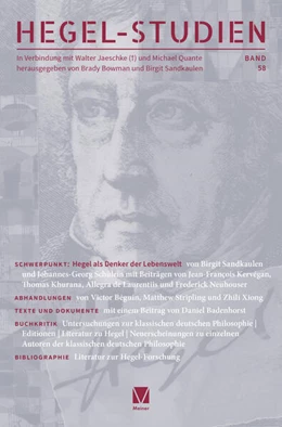 Abbildung von Bowman / Sandkaulen | Hegel-Studien Band 58 | 1. Auflage | 2025 | 58 | beck-shop.de
