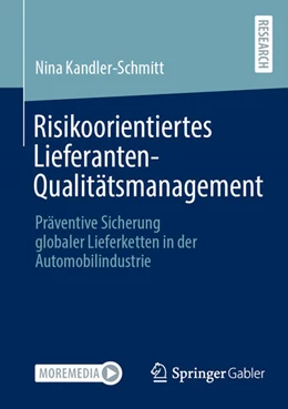 Abbildung von Kandler-Schmitt | Risikoorientiertes Lieferanten-Qualitätsmanagement | 1. Auflage | 2025 | beck-shop.de