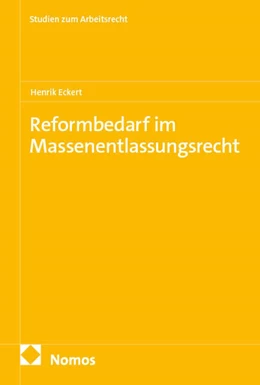 Abbildung von Eckert | Reformbedarf im Massenentlassungsrecht | 1. Auflage | 2025 | 60 | beck-shop.de