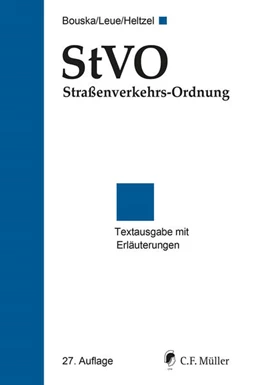 Abbildung von Leue / Heltzel | StVO Straßenverkehrs-Ordnung | 27. Auflage | 2025 | beck-shop.de
