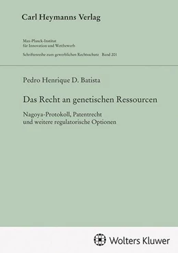 Abbildung von Batista | Das Recht an genetischen Ressourcen (GWR 201) | 1. Auflage | 2025 | beck-shop.de