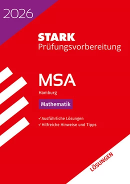 Abbildung von STARK Lösungen zu Mathematik - MSA 2026 Hamburg - Prüfungsvorbereitung | 21. Auflage | 2025 | beck-shop.de