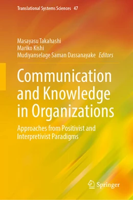Abbildung von Takahashi / Kishi | Communication and Knowledge in Organizations | 1. Auflage | 2025 | beck-shop.de