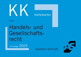 Abbildung von Haack | Karteikarten Handels- und Gesellschaftsrecht | 16. Auflage | 2025 | beck-shop.de