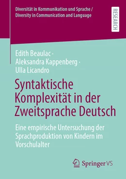 Abbildung von Beaulac / Kappenberg | Syntaktische Komplexität in der Zweitsprache Deutsch | 1. Auflage | 2025 | beck-shop.de