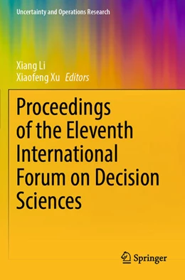 Abbildung von Li / Xu | Proceedings of the Eleventh International Forum on Decision Sciences | 1. Auflage | 2025 | beck-shop.de