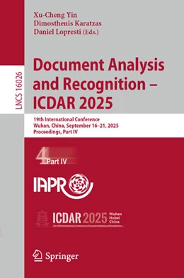 Abbildung von Yin / Karatzas | Document Analysis and Recognition – ICDAR 2025 | 1. Auflage | 2025 | beck-shop.de