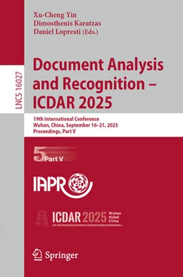 Abbildung von Yin / Karatzas | Document Analysis and Recognition – ICDAR 2025 | 1. Auflage | 2025 | beck-shop.de