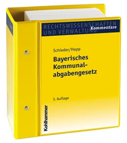 Abbildung von Schieder / Happ | Bayerisches Kommunalabgabengesetz | 1. Auflage | 2018 | beck-shop.de