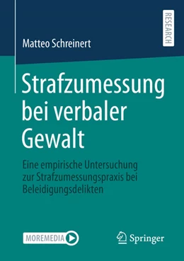 Abbildung von Schreinert | Strafzumessung bei verbaler Gewalt | 1. Auflage | 2025 | beck-shop.de