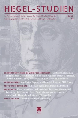 Abbildung von Bowman / Sandkaulen | Hegel-Studien Band 58 | 1. Auflage | 2025 | beck-shop.de