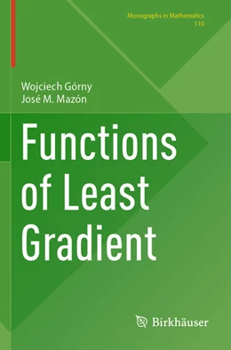 Abbildung von Górny / Mazón | Functions of Least Gradient | 1. Auflage | 2025 | beck-shop.de