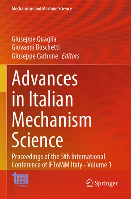Abbildung von Quaglia / Boschetti | Advances in Italian Mechanism Science | 1. Auflage | 2025 | beck-shop.de