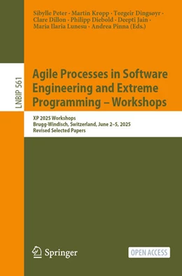 Abbildung von Peter / Kropp | Agile Processes in Software Engineering and Extreme Programming – Workshops | 1. Auflage | 2025 | beck-shop.de
