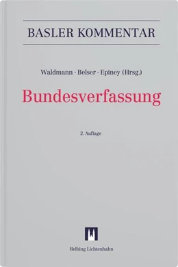 Abbildung von Waldmann / Belser | Bundesverfassung (BV) | 2. Auflage | 2025 | beck-shop.de