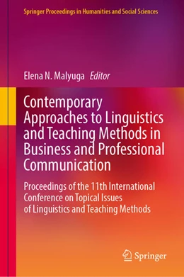 Abbildung von Malyuga | Contemporary Approaches to Linguistics and Teaching Methods in Business and Professional Communication | 1. Auflage | 2025 | beck-shop.de