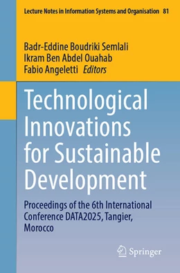 Abbildung von Boudriki Semlali / Ben Abdel Ouahab | Technological Innovations for Sustainable Development | 1. Auflage | 2025 | beck-shop.de