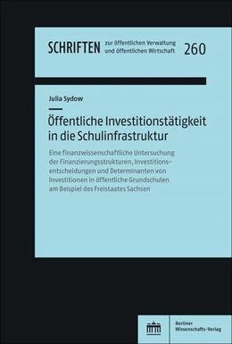 Abbildung von Sydow | Öffentliche Investitionstätigkeit in die Schulinfrastruktur | 1. Auflage | 2025 | beck-shop.de