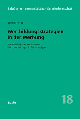 Abbildung von Krieg-Holz | Wortbildungsstrategien in der Werbung | 1. Auflage | 2025 | beck-shop.de