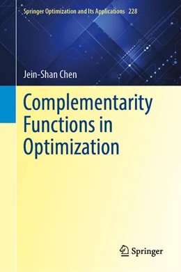 Abbildung von Chen | Complementarity Functions in Optimization | 1. Auflage | 2025 | beck-shop.de