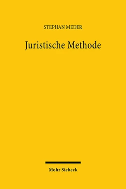Abbildung von Meder | Juristische Methode | 1. Auflage | 2026 | beck-shop.de