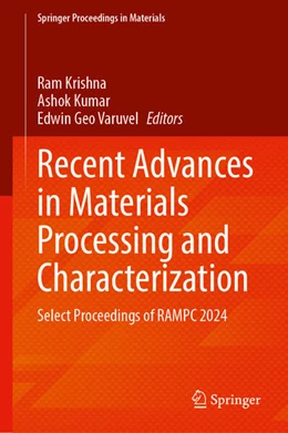 Abbildung von Krishna / Kumar | Recent Advances in Materials Processing and Characterization | 1. Auflage | 2026 | beck-shop.de