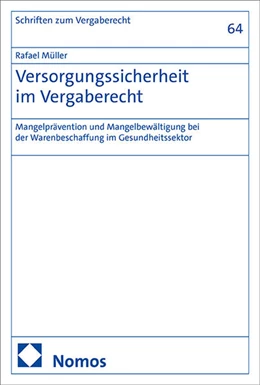 Abbildung von Müller | Versorgungssicherheit im Vergaberecht | 1. Auflage | 2025 | 64 | beck-shop.de