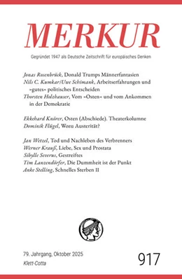 Abbildung von Demand / Knörer | MERKUR 10/2025, Jg.79 | 1. Auflage | 2025 | beck-shop.de
