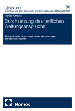 Abbildung von Aufhauser | Durchsetzung des tariflichen Geltungsanspruchs | 1. Auflage | 2025 | beck-shop.de