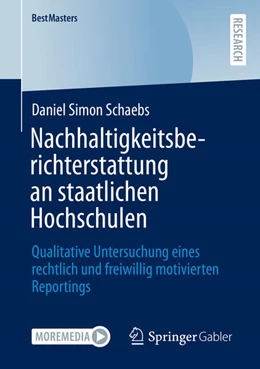 Abbildung von Schaebs | Nachhaltigkeitsberichterstattung an staatlichen Hochschulen | 1. Auflage | 2025 | beck-shop.de