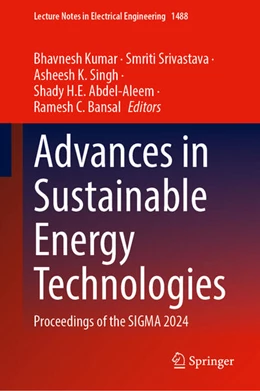 Abbildung von Kumar / Srivastava | Advances in Sustainable Energy Technologies | 1. Auflage | 2026 | beck-shop.de