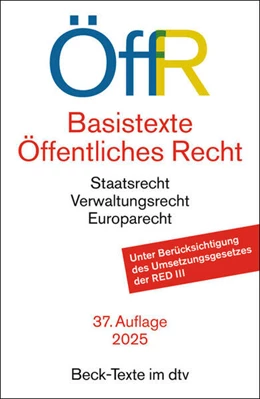 Abbildung von Basistexte Öffentliches Recht | 37. Auflage | 2025 | beck-shop.de
