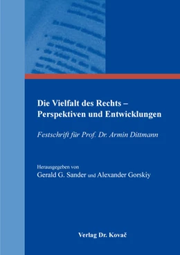 Abbildung von Sander / Gorskiy | Die Vielfalt des Rechts – Perspektiven und Entwicklungen | 1. Auflage | 2025 | 502 | beck-shop.de