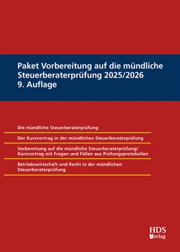 Abbildung von Dauber / Holzner | Paket Vorbereitung auf die mündliche Steuerberaterprüfung 2025/2026 | 9. Auflage | 2025 | beck-shop.de