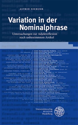 Abbildung von Niebuhr | Variation in der Nominalphrase | 1. Auflage | 2026 | 57 | beck-shop.de
