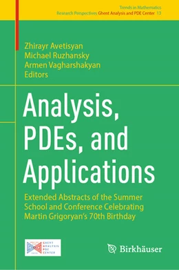 Abbildung von Avetisyan / Ruzhansky | Analysis, PDEs, and Applications | 1. Auflage | 2025 | beck-shop.de