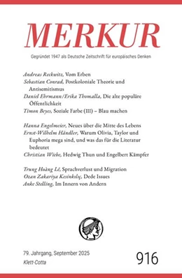 Abbildung von Demand / Knörer | MERKUR 9/2025, Jg.79 | 1. Auflage | 2025 | beck-shop.de