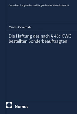 Abbildung von Ockernahl | Die Haftung des nach § 45c KWG bestellten Sonderbeauftragten | 1. Auflage | 2025 | 145 | beck-shop.de