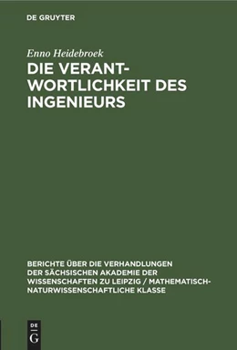 Abbildung von Heidebroek | Die Verantwortlichkeit des Ingenieurs | 1. Auflage | 2022 | beck-shop.de