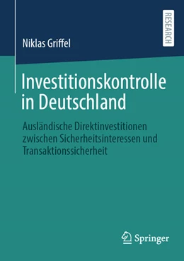 Abbildung von Griffel | Investitionskontrolle in Deutschland | 1. Auflage | 2025 | beck-shop.de