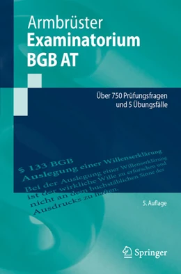 Abbildung von Armbrüster | Examinatorium BGB AT | 5. Auflage | 2025 | beck-shop.de