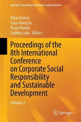 Abbildung von Kumar / Vu | Proceedings of the 8th International Conference on Corporate Social Responsibility and Sustainable Development | 1. Auflage | 2026 | beck-shop.de