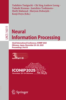 Abbildung von Taniguchi / Leung | Neural Information Processing | 1. Auflage | 2025 | beck-shop.de