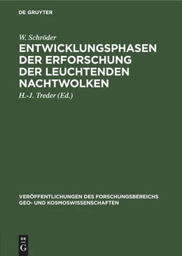 Abbildung von Schröder / Treder | Entwicklungsphasen der Erforschung der leuchtenden Nachtwolken | 1. Auflage | 2022 | beck-shop.de