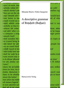 Abbildung von Morris / Gasparini | A descriptive grammar of Bəṭaḥrēt (Baṭḥari) | 1. Auflage | 2025 | 66 | beck-shop.de
