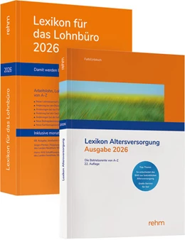 Abbildung von Schönfeld / Plenker | Buchpaket Lexikon für das Lohnbüro und Lexikon Altersversorgung 2026 | 1. Auflage | 2026 | beck-shop.de
