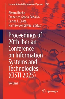 Abbildung von Rocha / Peñalvo | Proceedings of 20th Iberian Conference on Information Systems and Technologies (CISTI 2025) | 1. Auflage | 2026 | beck-shop.de